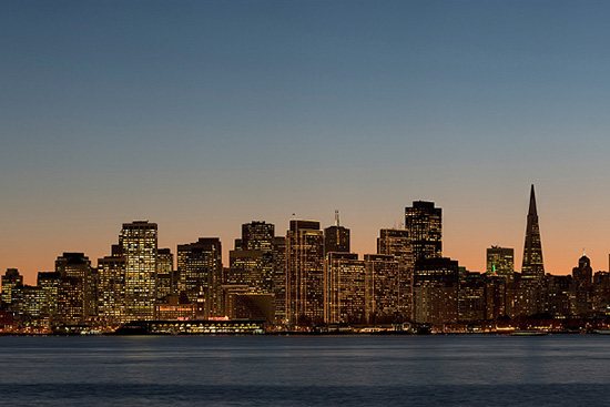 SF Skyline at night